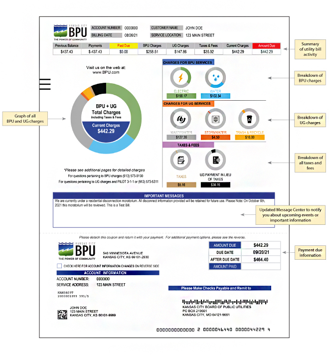 sample billing statement